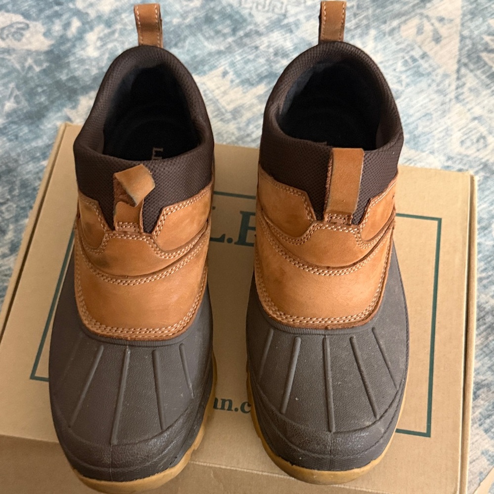 L.L. Bean Men's Brown and Tan Waterproof Boots